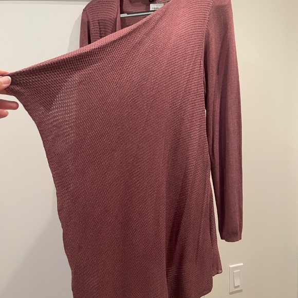 Torrid | Walnut Longsleeve Drape Cardigan - Picture 8 of 9